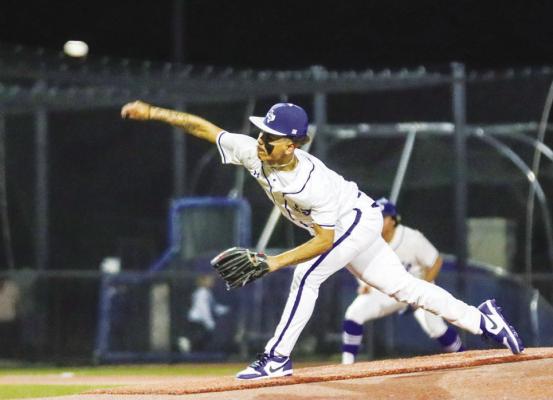Isaiah Velasquez pitched five innings in Friday night’s 4-1 win over Borger. Photo by Shawn Yorks