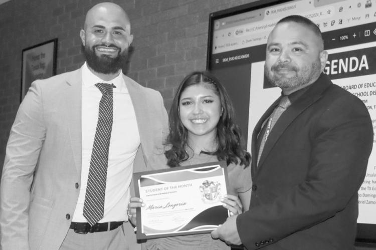 Fort Stockton Middle School March Student of the Month is Maria Longoria.