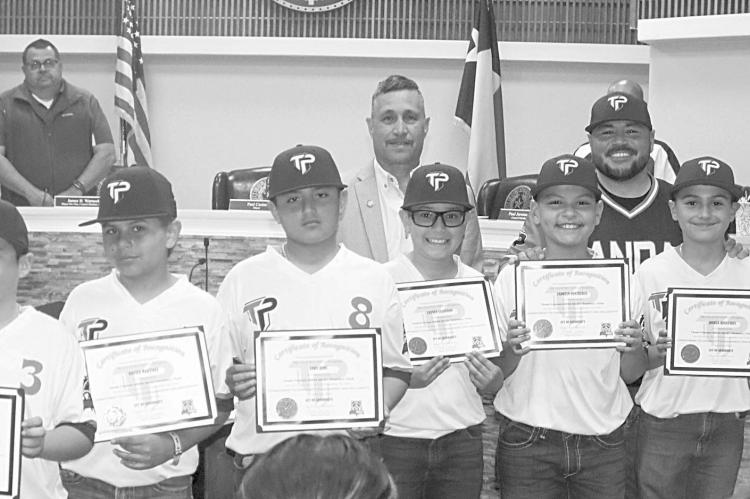 The Trash Pandas baseball team was honored for their act of generosity at Monday’s city council meeting.